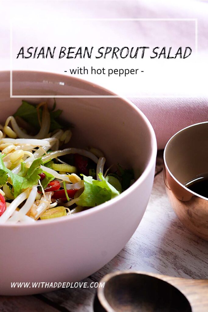Asian bean sprout salad With Added Love